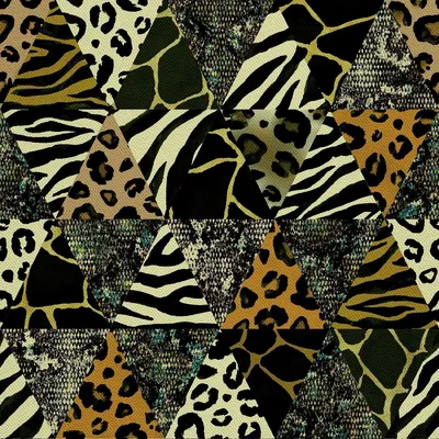 Image de OUTDOOR DÉCORDS OXFORD - Motif Triangles - Impression d'animaux I DX318