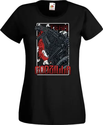 Immagine prodotto di Maglietta da donna Anime Manga Godzilla 02 Godjira, Lady L , Noir