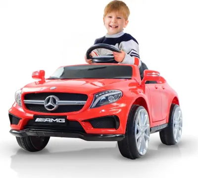 Immagine prodotto di Mobiclinic Kids, auto elettrica per bambini, Mercedes Benz AMG GLA45, 12V, turbo, motore 30W, MP3+USB+SD+AUX, marca europea, telecomando