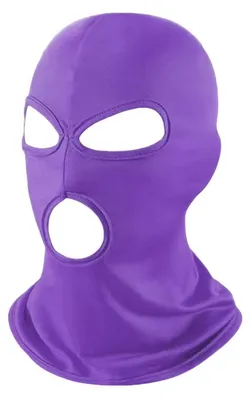 Obrázok produktu pre Maska "Sturmhauben" s tromi otvormi, fialová, univerzálna veľkosť, materiál: polyester
