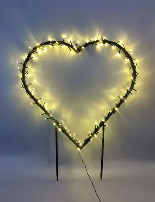 Produktbild von Weihnachtsdeko außen Figuren Herz Beleuchtung 120 LED 60 x 58 cm
