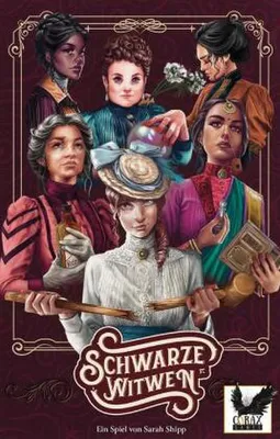 Produktbild von Brettspiel Schwarze Witwen – Intrigen im viktorianischen Britannien für 2-6 Spieler ab 14 Jahren