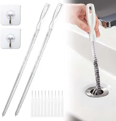Obrázok produktu pre Flexibilná špirálová čistiaca kefa na kuchyňu/kúpeľňu, dĺžka 60 cm