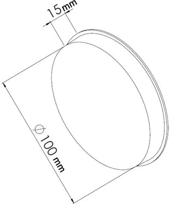 Produktbild von Lüftungssystem für Küche, Bad, WC, Ausführung:Endstück rund 100mm