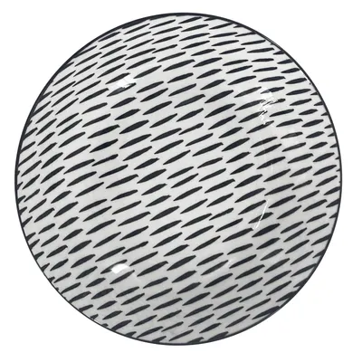 Image de Assiette plate BlackLine 20 cm, pois