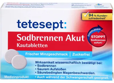 Produktbild von tetesept Sodbrennen Akut, 20 St. Tabletten