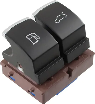 Immagine prodotto di interruttore a 2 pezzi baule in alluminio cromato + tappo serbatoio per VW Passat 3C B6 CC / Jetta 3