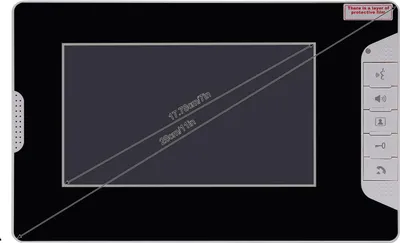 Immagine prodotto di Videocitofono, angolo di visione di 92°, visione notturna, colore nero