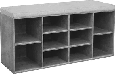 Produktbild von Schuhbank Katja4 mit gepolsterter Sitzfläche, 104 cm breit, 48 cm hoch, 30 cm tief