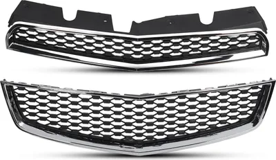 Immagine prodotto di Set di griglia superiore e inferiore del paraurti, cornice cromata, radiatore sportivo di ricambio per Chevy Equinox 2010-2015