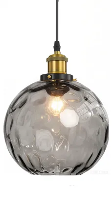 Productafbeelding van Wazenglas hanglamp met messing