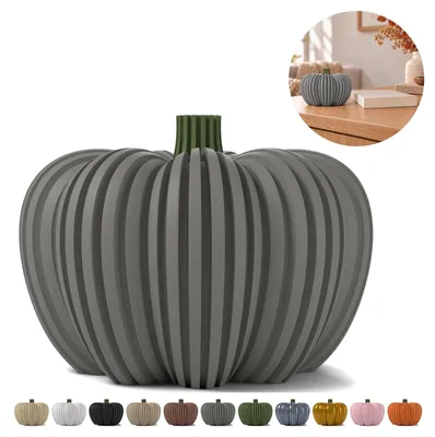 Image de Lanterne citrouille pour bougie LED — 9 cm – Gris