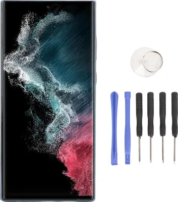 Immagine prodotto di Sostituzione schermo per Galaxy S23 Ultra 5G da 6,8 pollici - Display TFT touch con digitalizzatore - Kit di montaggio con attrezzi per la riparazione - SM S908B S908U - Verde