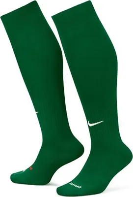 Image de Chaussettes de football Nike Classic II (lot de 6) Vert pin et blanc, taille XS