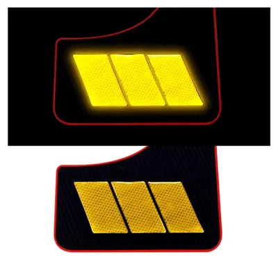 Produktbild von 2 Stück Universelle Auto Schlammklappen aus Gummi in Gelb