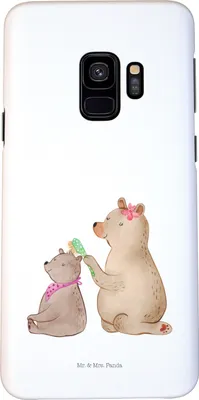 Produktbild von Mr. & Mrs. Panda Samsung Galaxy S9 Handyhülle Bär Kind - Weiß - Geschenk, Muttertag, Mutter, Cover, Handy Schutzhülle, Case, Hülle, Familie