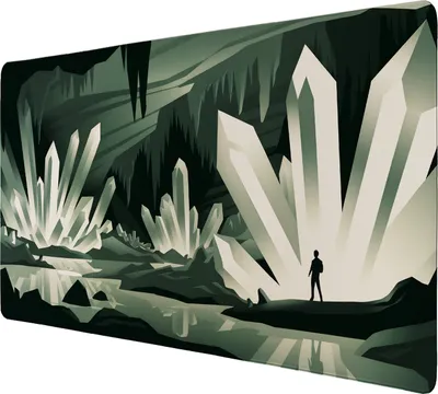 Produktbild von Unterirdische Kristallhöhle Schreibtischunterlage 89x40cm XXL Mauspad -