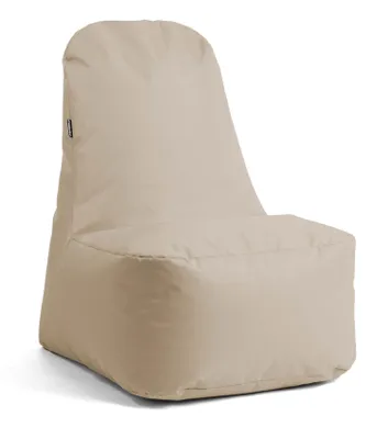 Produktbild von mokebo Outdoor Sitzsack Sessel 'Der Däumchendreher', auch als Gaming Sitzsack oder Gaming Sessel für Kinder, Jugendliche und Erwachsene mit Füllung, Bean Bag für drinnen & draußen in Beige Khaki