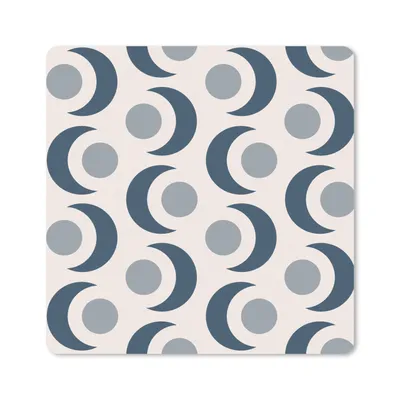 Produktbild von MuchoWow® Mauspad Mousepad Mond - Design - Kreis 30x30 cm - Mousepads - Maus Mat - Pad - Mausunterlage - Gaming