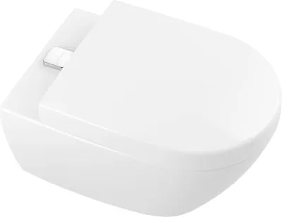 Produktbild von Villeroy & Boch Subway 2.0 Tiefspül-WC, oval, Abgang: waagerecht, DirectFlush/ViFresh, 370x560x365mm, 5614A1T2