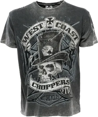 Produktbild von WCC West Coast Choppers T-Shirt Cash Only Grey-XXXL