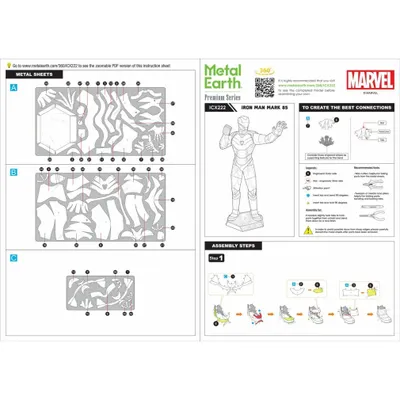 Produktbild von Metal Earth Iron Man Mark LXXXV, Bausatz, 14 Jahr(e), Metall