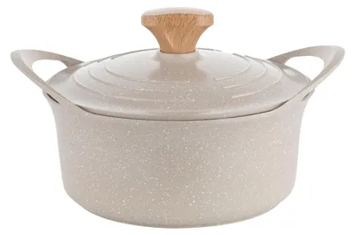 Obrázok produktu pre Hliníkový hrniec FLORINA OSLO 6,7 l, priemer 28 cm | Keramická nepriľnavá vrstva | Ergonomická rukoväť Softgrip | Odolný voči vysokým teplotám | Hrniec je vhodný na indukčné, plynové a elektrické varné dosky