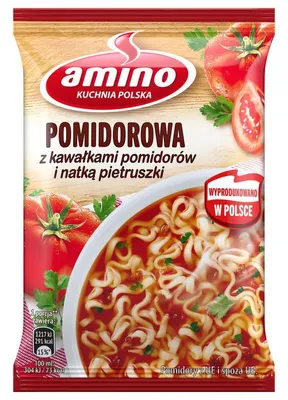 Produktbild von Amino Instant-Tomatensuppe mit Nudeln 61g
