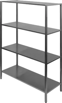 Produktbild von Combisteel Regalsystem mit 4 Böden aus verchromten Stahl 1500x400x1800mm