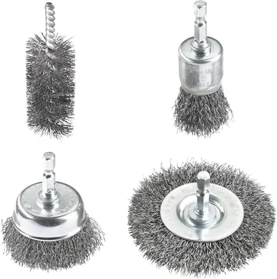 Immagine prodotto di set di spazzole metalliche kwb per trapani 597530 4 pz