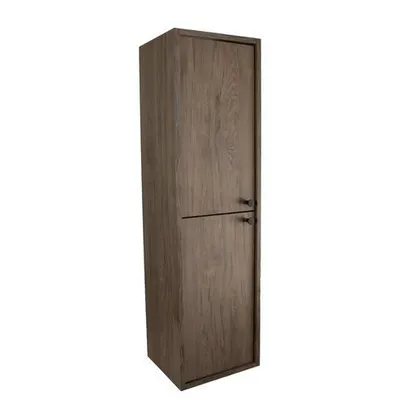 Obrázek produktu pro WENA Koupelnová skříňka, hladká čela, 2 dvířka s tichým dovíráním, v/š/h cca 33/120/33 cm Belino (barva: tmavý ořech)