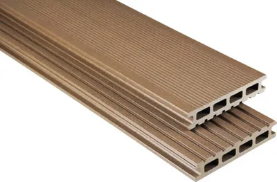 Produktbild von Konsta WPC Terrassendiele Primera Hohlkammerprofil braun mattiert 6000 x 145 x 26 mm