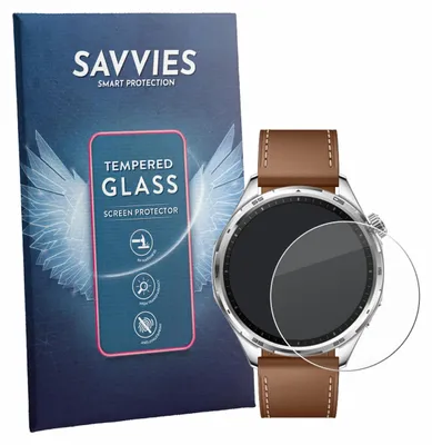 Produktbild von Savvies Schutzglas für Honor Watch 6 Displayschutz 9H Glas klar transparent