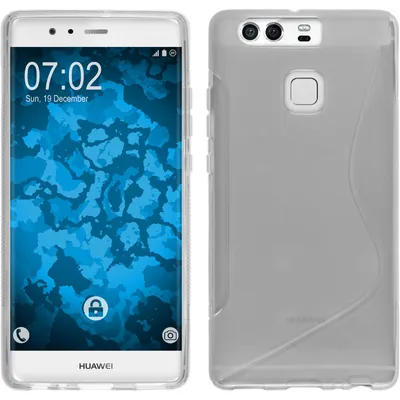 Produktbild von PhoneNatic Case kompatibel mit Huawei P9 - clear Silikon Hülle S-Style + 2 Schutzfolien