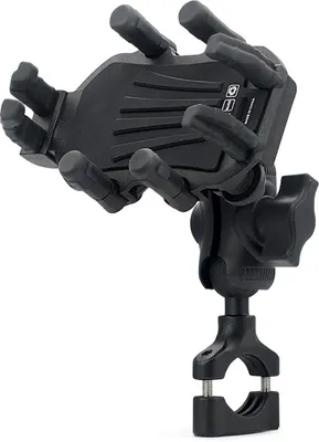 Produktbild von Fahrrad & Motorrad Handyhalterung mit Vibrationsdämpfer - 360° verstellbar für Lenker
