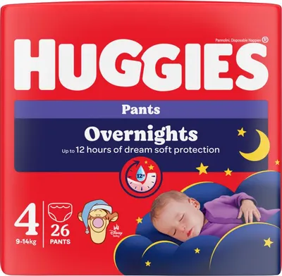 Image de HUGGIES Overnights Culotte vel. 4 (26 ks)