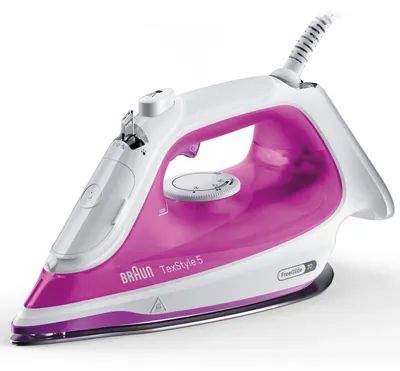 Produktbild von Braun TexStyle 5 SI 5225, Dampfbügeleisen, 2 m, 200 g/min, Pink, Weiß, 50 g/min, 0,3 l