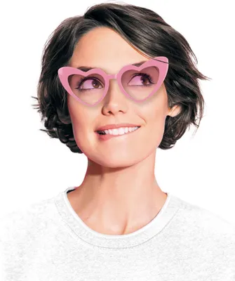 Image de Lunettes de soleil cœur vintage pour tous, roses -