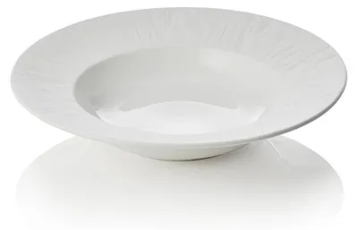 Produktbild von 6x Suppenteller Set MAYA SHIRO, Ø 23,5 cm, weiß, Porzellan
