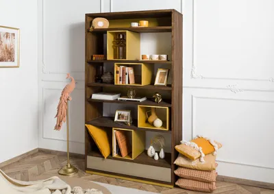 Produktbild von MASSIVMOEBEL24 Regal Mango 111x40x193 braun geölt CHICAGO #111
