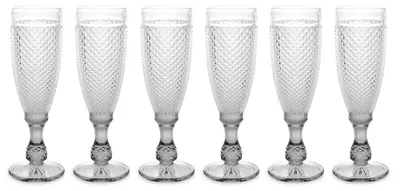 Produktbild von Champagnerglas mit Kristalldesign, 185 ml, 6 Stück