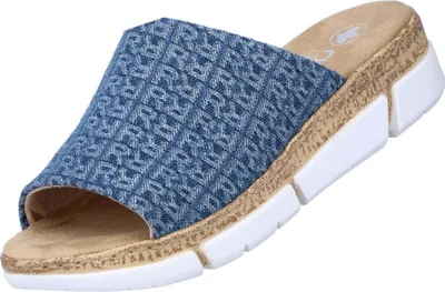 Produktbild von Rieker fsk damen sandalen Pantolette blau in Gr. 43