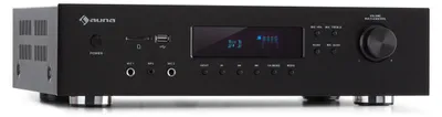 Produktbild von Auna Verstärker, HiFi Stereo Mini Verstärker, HiFi-Verstärker mit Bass & Treble Regler, 5 Kanal Audio-Verstärker, Stereo-Verstärker & Lautsprecher mit Fernbedienung & AUX Eingang, AV Receiver
