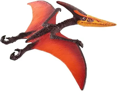 Produktbild von Figur Ptéranodon, realistische Details, für Kinder ab 4 Jahren, SCHLEICH 15008 Dinosaurs, mehrfarbig, orange