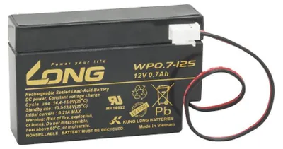 Produktbild von Batterie Avacom Long 12V 0,7Ah Blei-Säure-Batterie JST (WP0.7-12S)