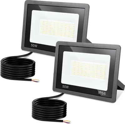 Image de Jopassy LED Projecteur de chantier 2X 50W 3000/4000/6511K FLED Floodlight Projecteur extérieur