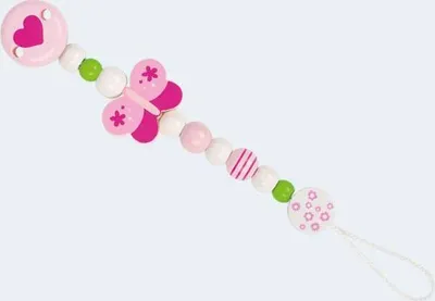 Produktbild von Heimess Schnullerkette Schmetterling mit Clip