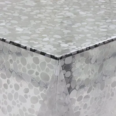Obrázok produktu pre Priehľadná ochranná fólia na stôl – priehľadná, ochranná fólia na stôl, umývateľná, 140 cm x 180 cm, 55 x 70