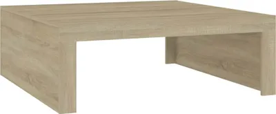 Image de vidaXL Table basse chêne Sonoma 100x100x35 cm bois composite