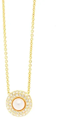 Produktbild von Vergoldete Halskette mit Perle Lumiere 12511G